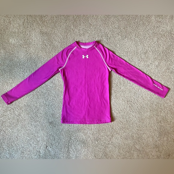 Under Armour Cold-Gear Long Sleeve Fitted Top Youth Large - Picture 3 of 4